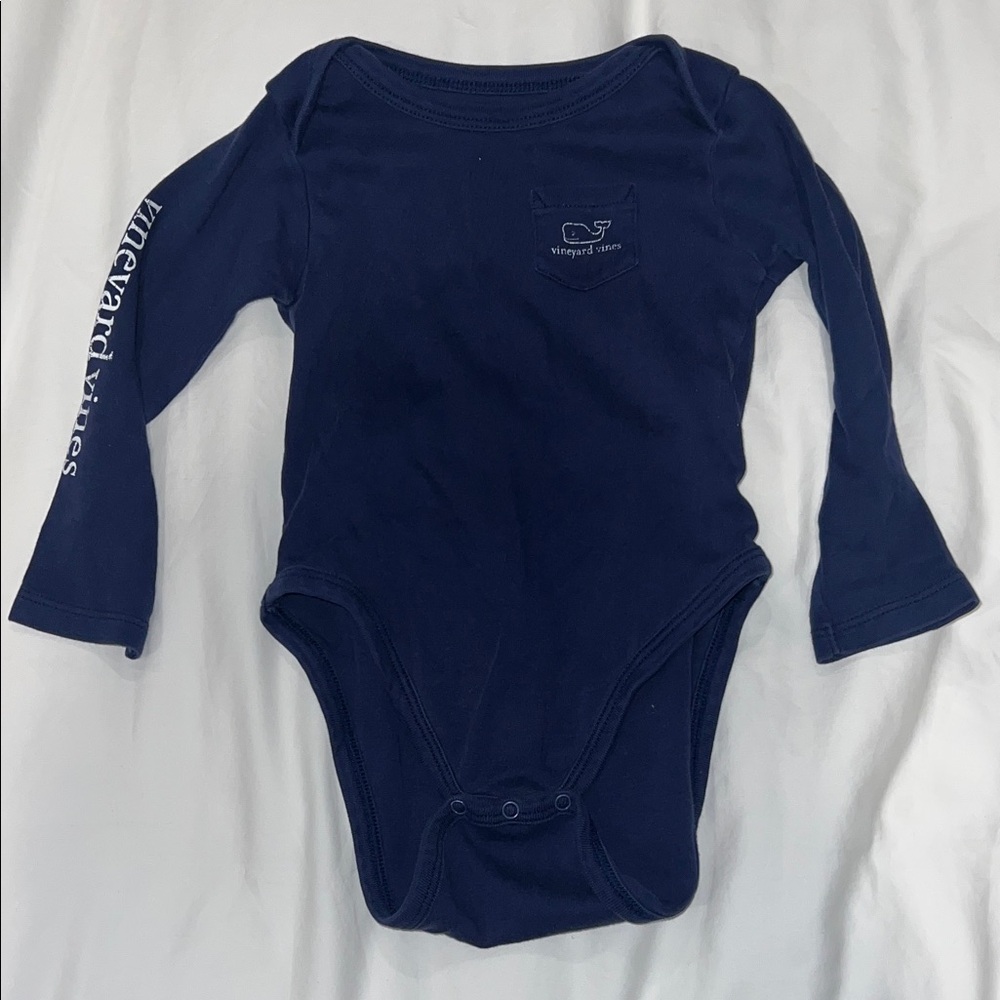 Vineyard Vines Classic Blue Kids Bodysuit